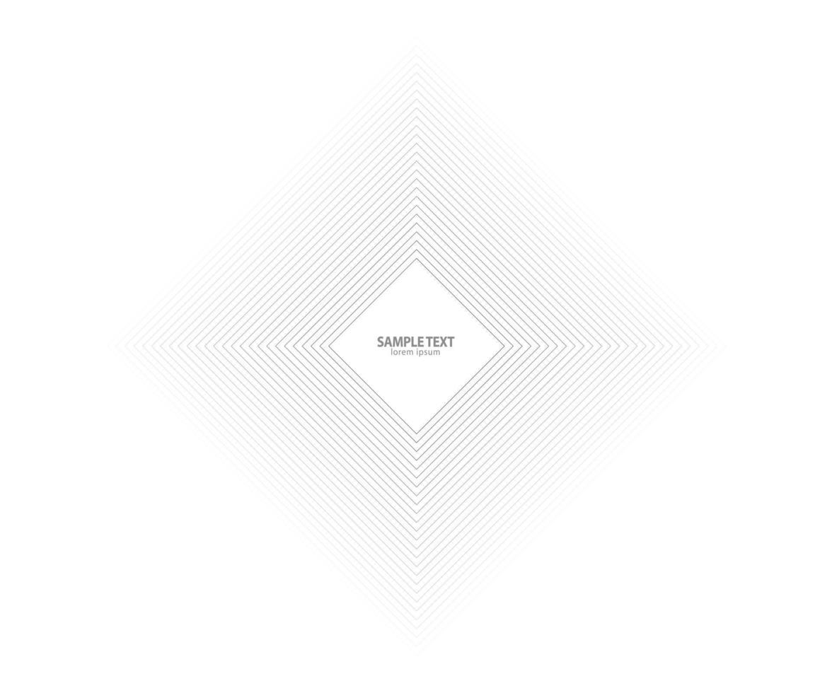 Geometric Square logo. Stroke square frame. Line icon, sign, symbol, Flat design, button, web, picture frame. vector - illustration eps 10.