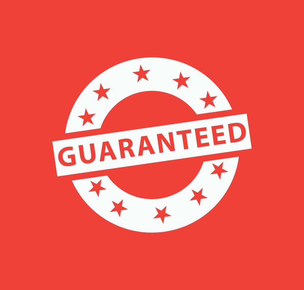 Guaranteed icon vector logo design template
