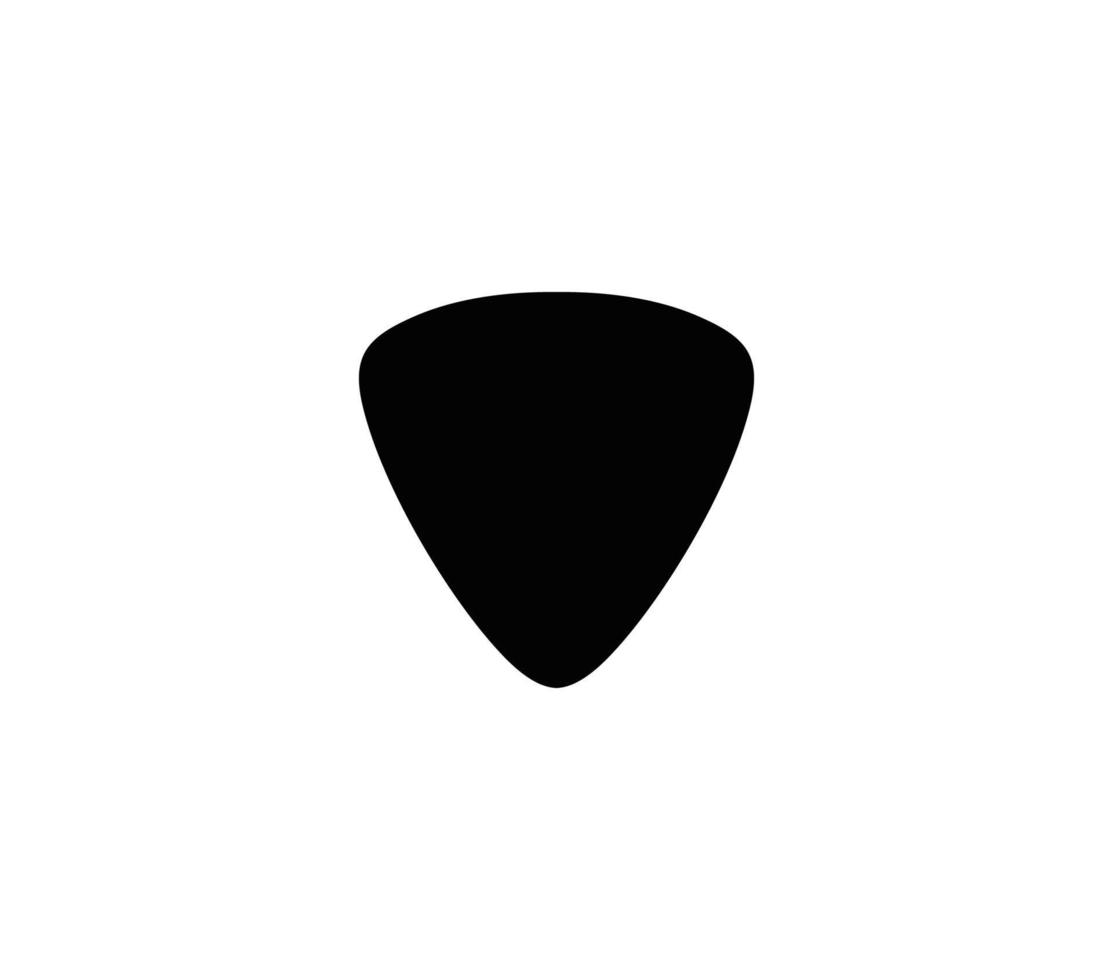 Guitar pick icon vector logo design template