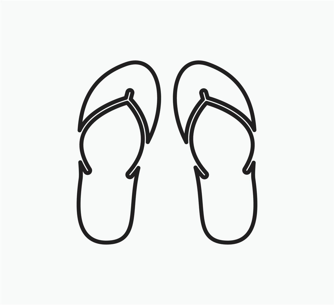 flip-flops icon vector logo design template 7527210 Vector Art at Vecteezy