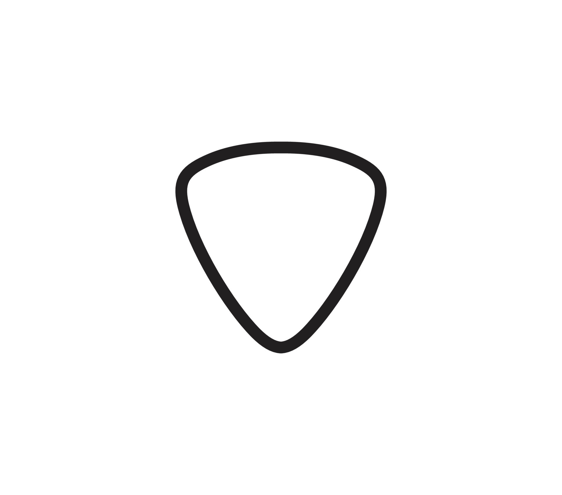 Guitar pick icon vector logo design template 7527225 Vector Art at Vecteezy