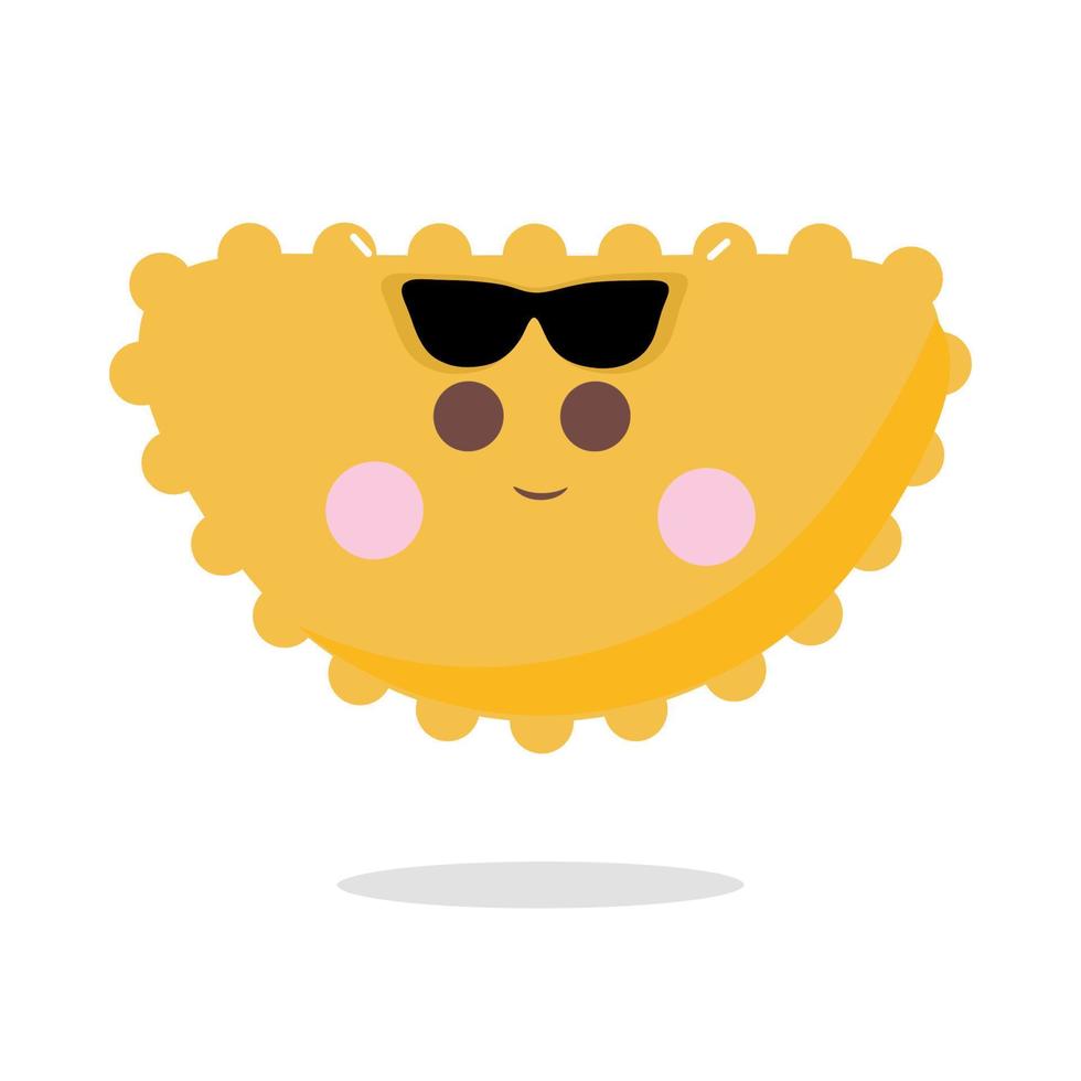 emoji con gafas vector