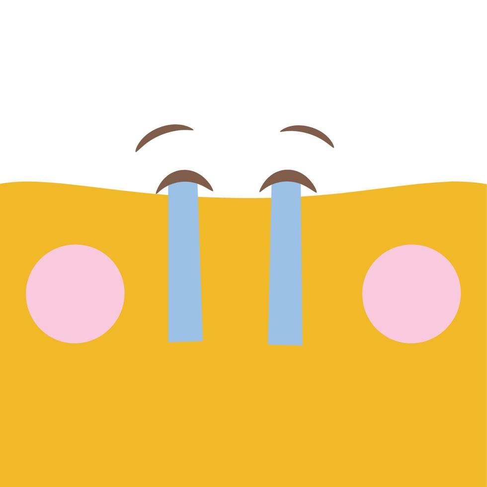 lindo emoji ilustración vector emoticono