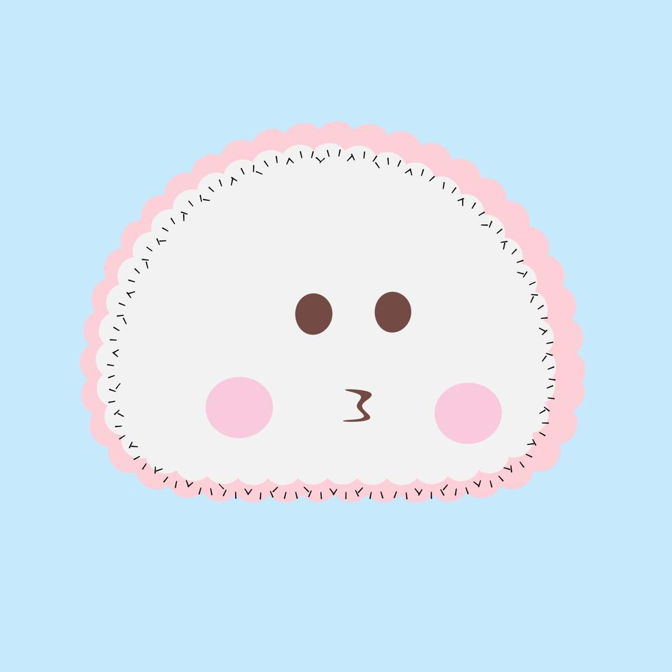 Cute emoji illustration emoticon sticker hand drawn vector