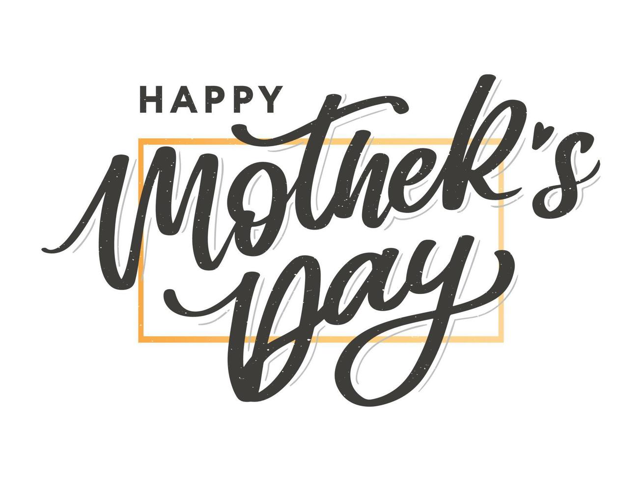 Happy Mother's Day Calligraphy greeting card banner Background vector
