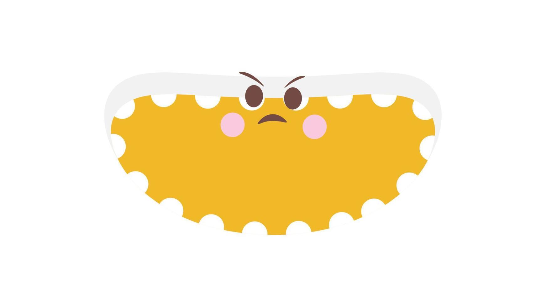 Cute emoji face vector