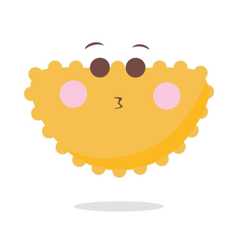 lindo emoji plano kawaii vector diseño dibujado a mano ilustración