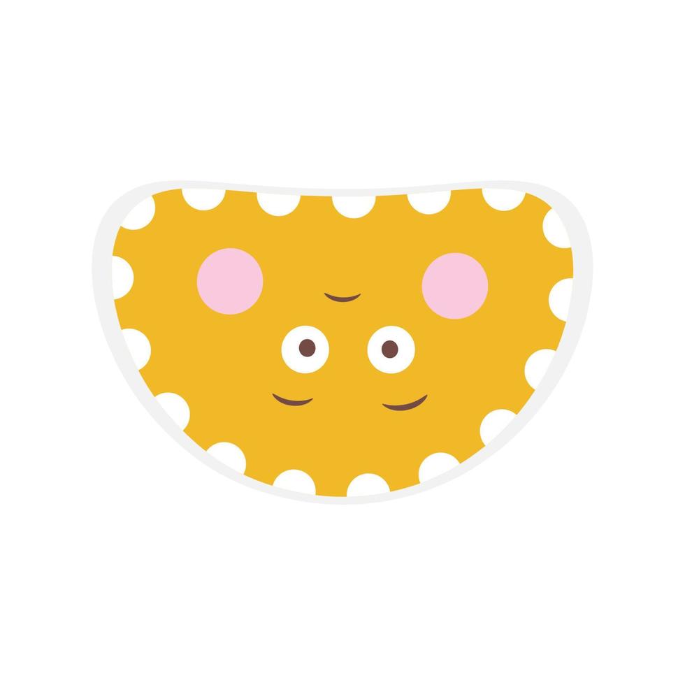 Cute emoji face vector