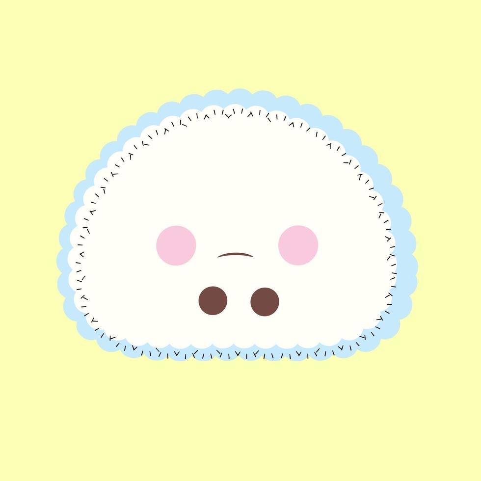 Cute emoji flat emoticon illustration hand drawn design vector