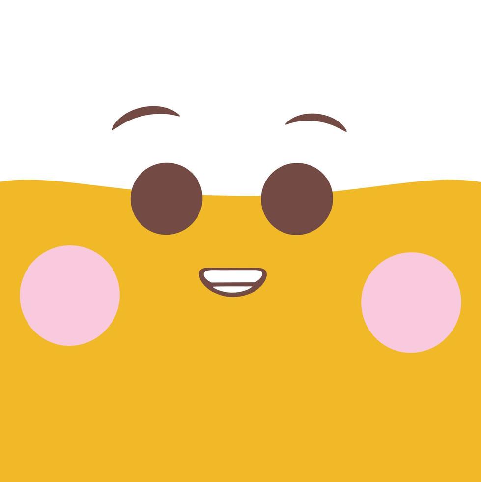 Cute emoji illustration vector emoticon
