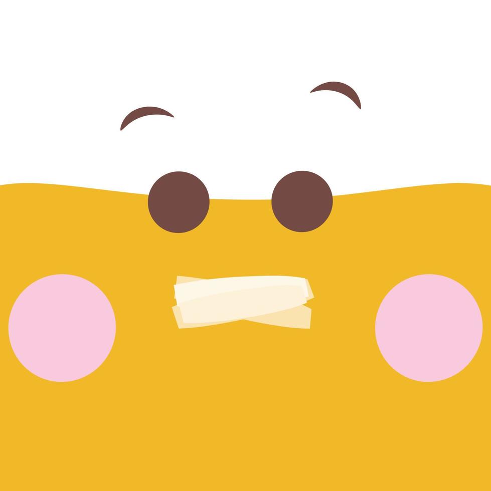 emoticono ilustración plana vector