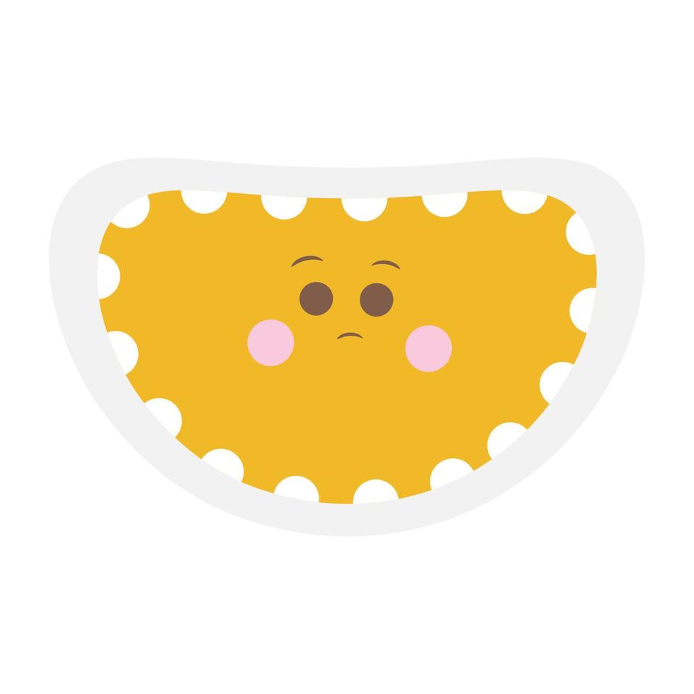 Cute emoji face vector