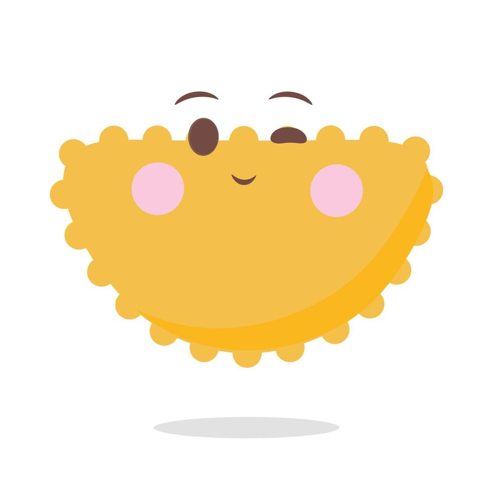 lindo emoji plano kawaii vector diseño dibujado a mano ilustración