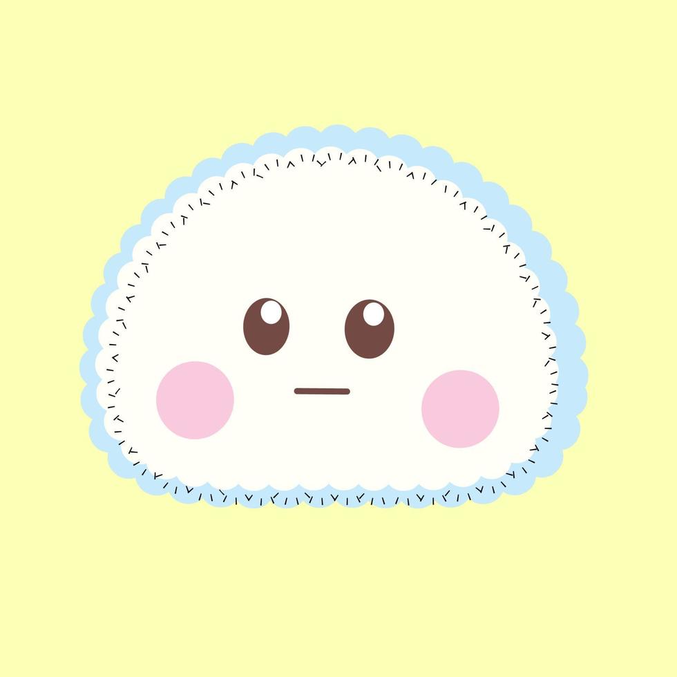 Cute emoji flat emoticon illustration hand drawn design vector