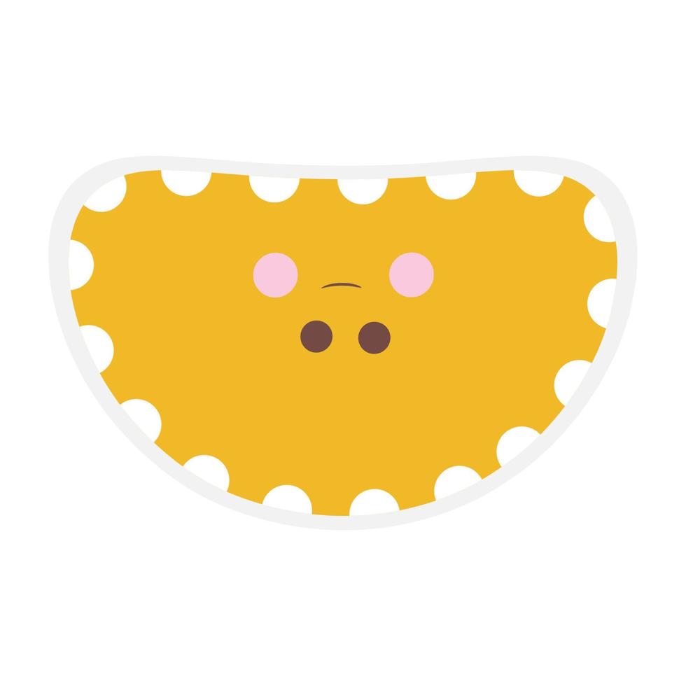 Cute emoji face vector