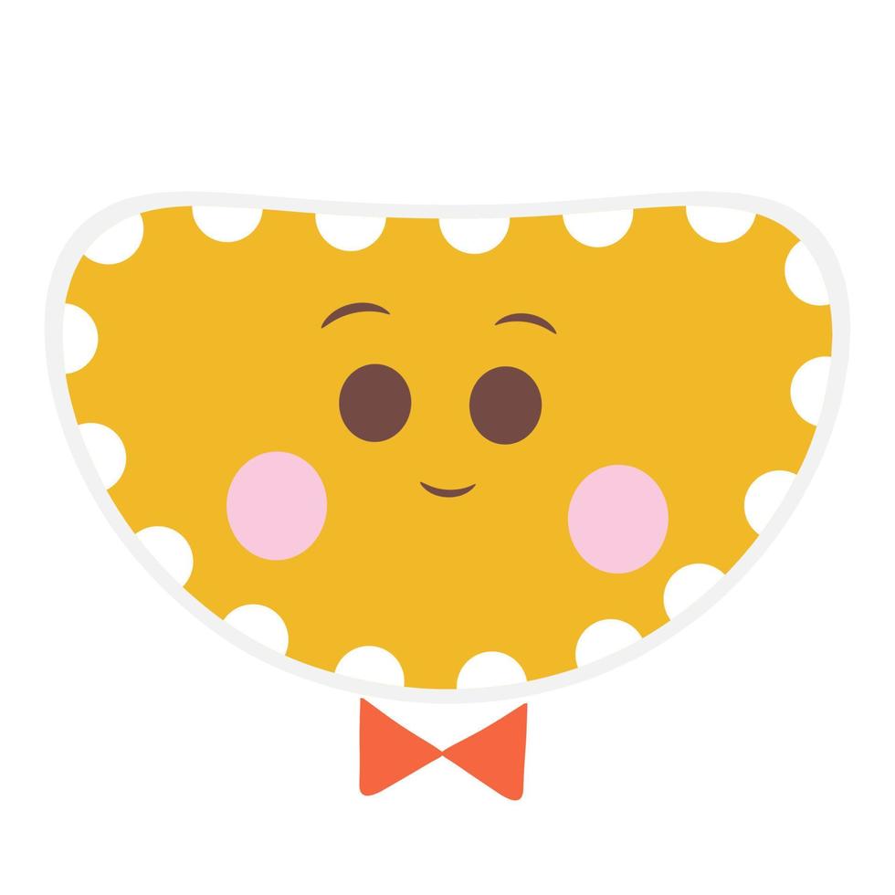 Cute emoji face vector