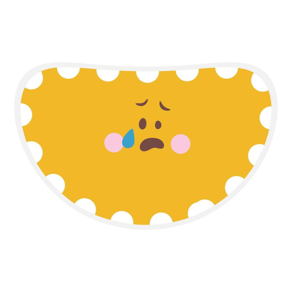 Cute emoji face vector