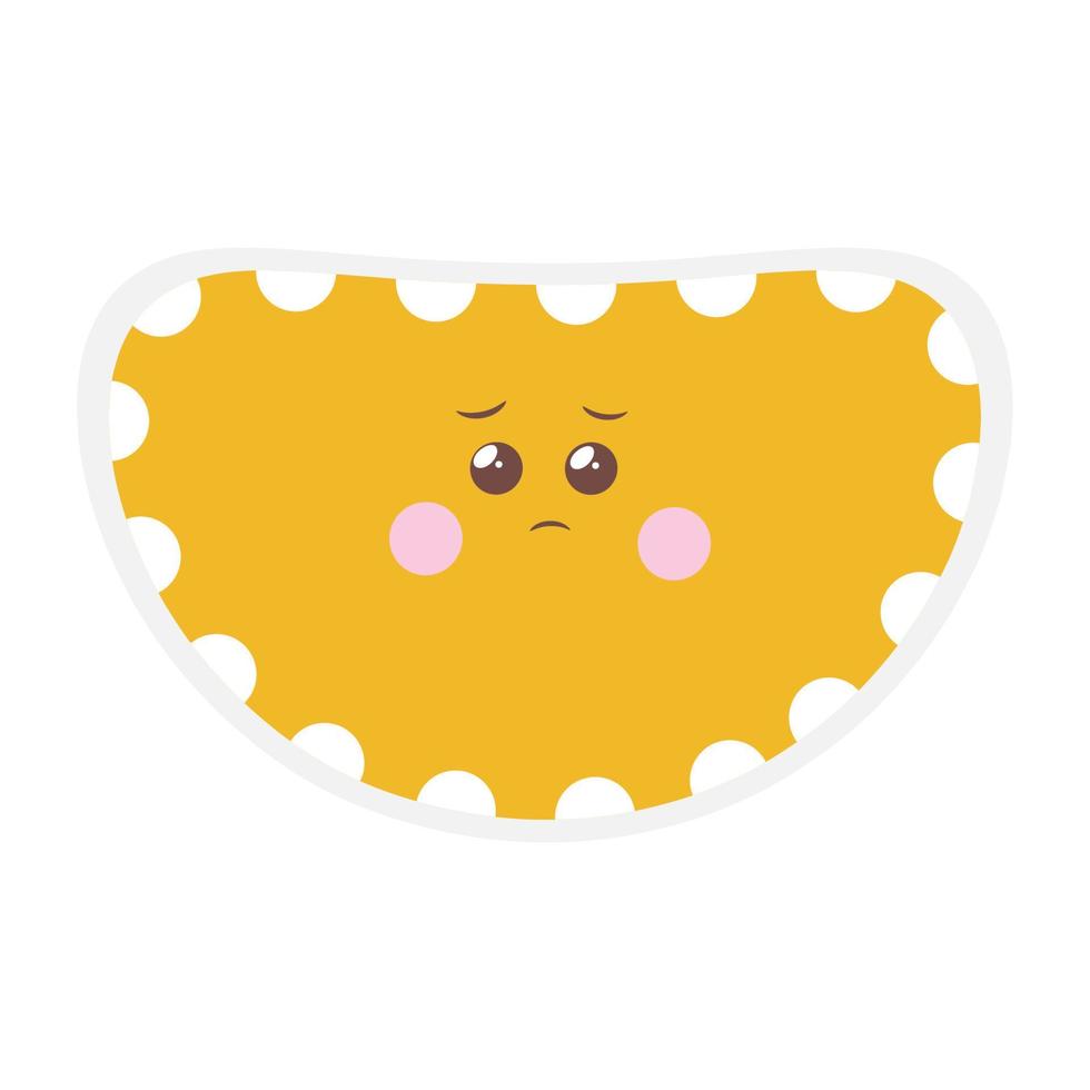 Cute emoji face vector
