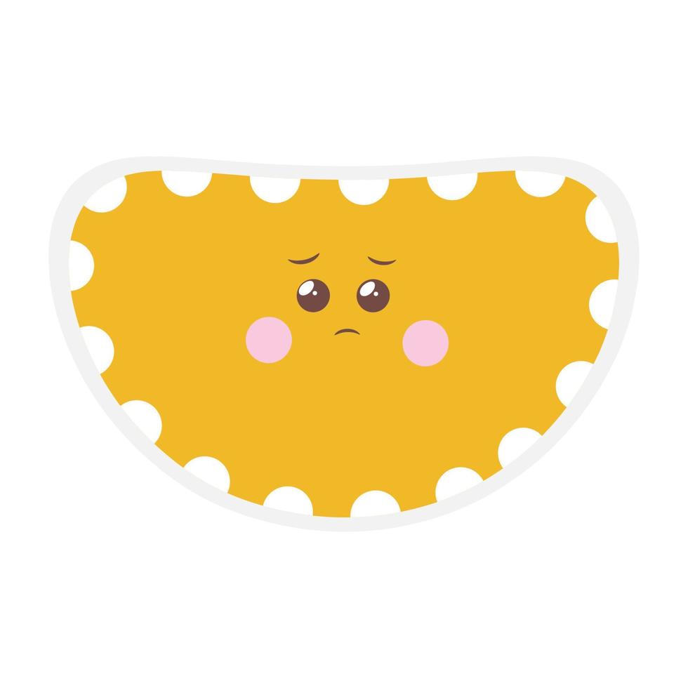 Cute emoji face vector