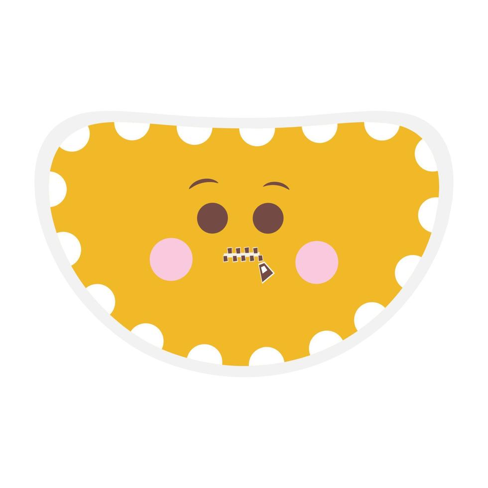 Flat emoji design vector