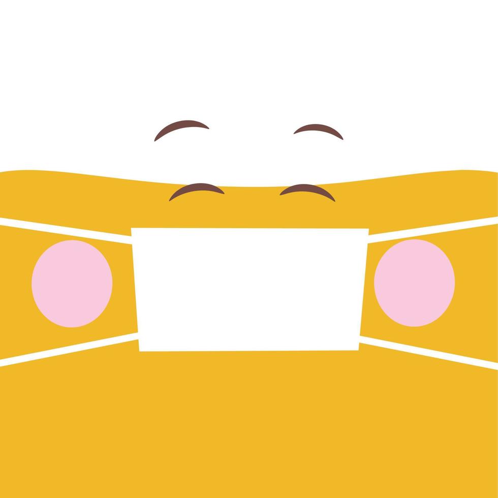 Cute emoji expression vector