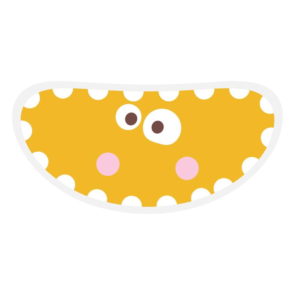 Cute emoji face vector