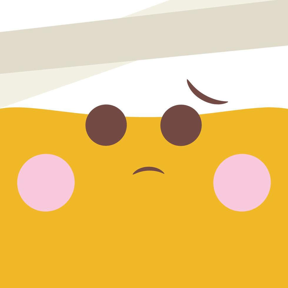 Cute emoji expression vector