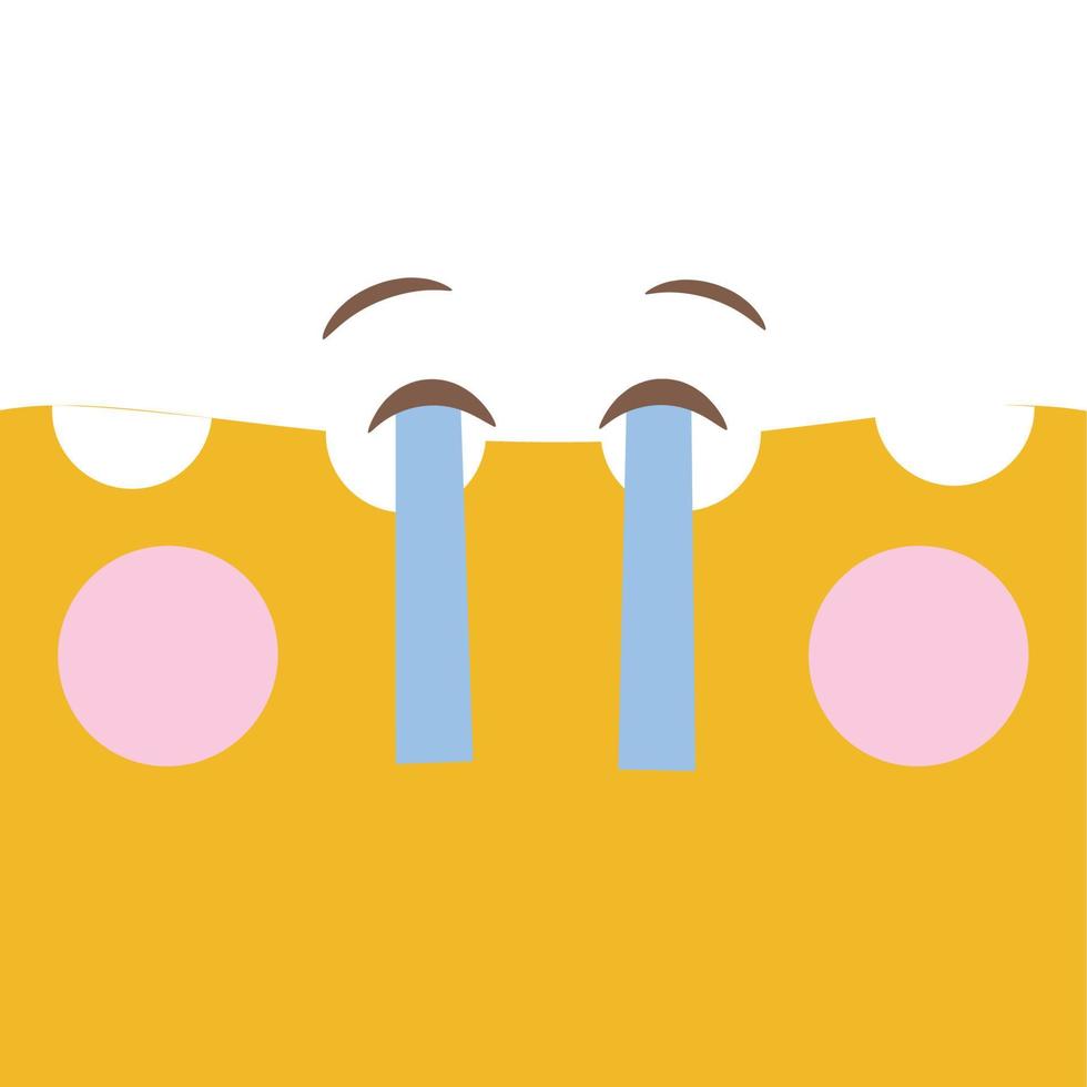 Emoji illustration vector kawaii expression