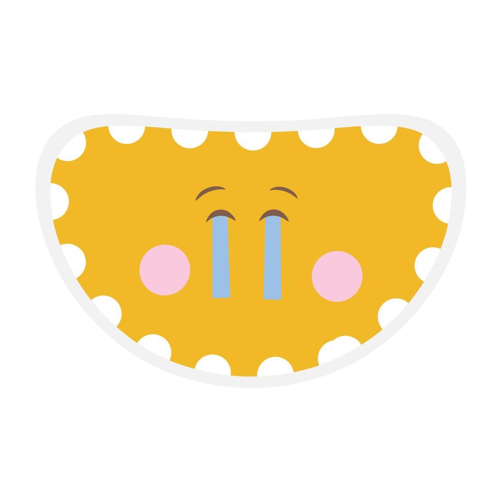 lindo emoji diseño dibujado a mano vector