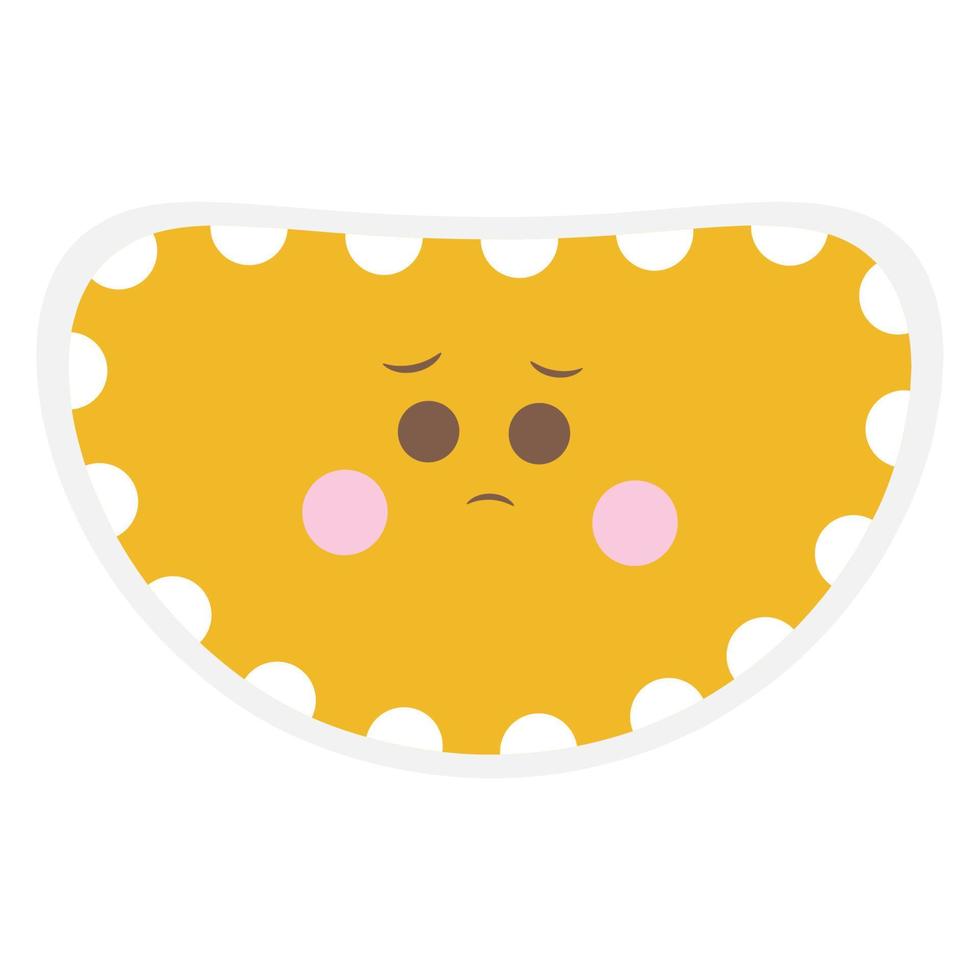 Cute emoji face vector