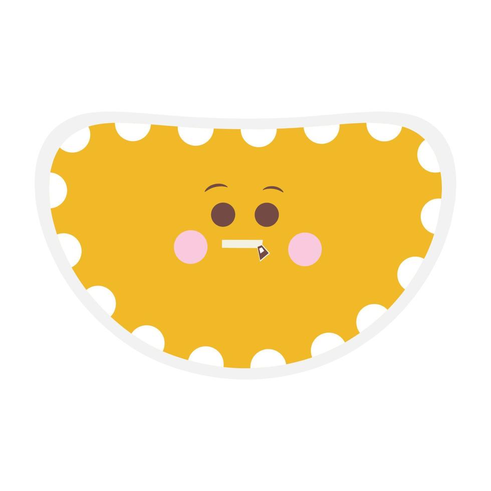 Flat emoji design vector