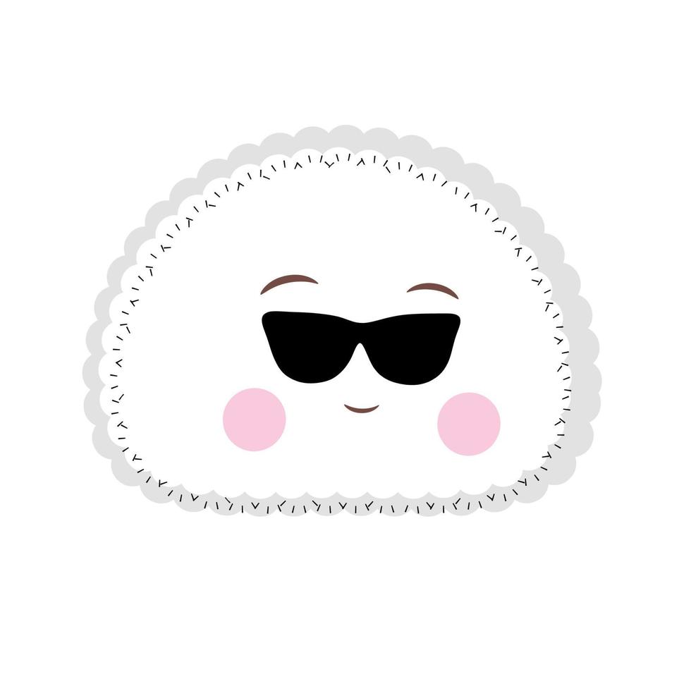 Cute emoji emoticon hand drawn vector