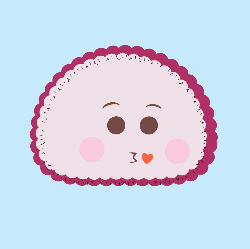 Cute emoji illustration vector