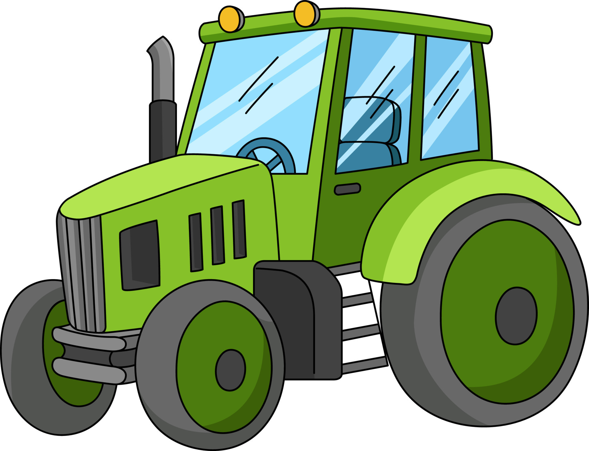 Tractor Cartoon Colored Clipart Illustration 7528166 Vector Art at Vecteezy