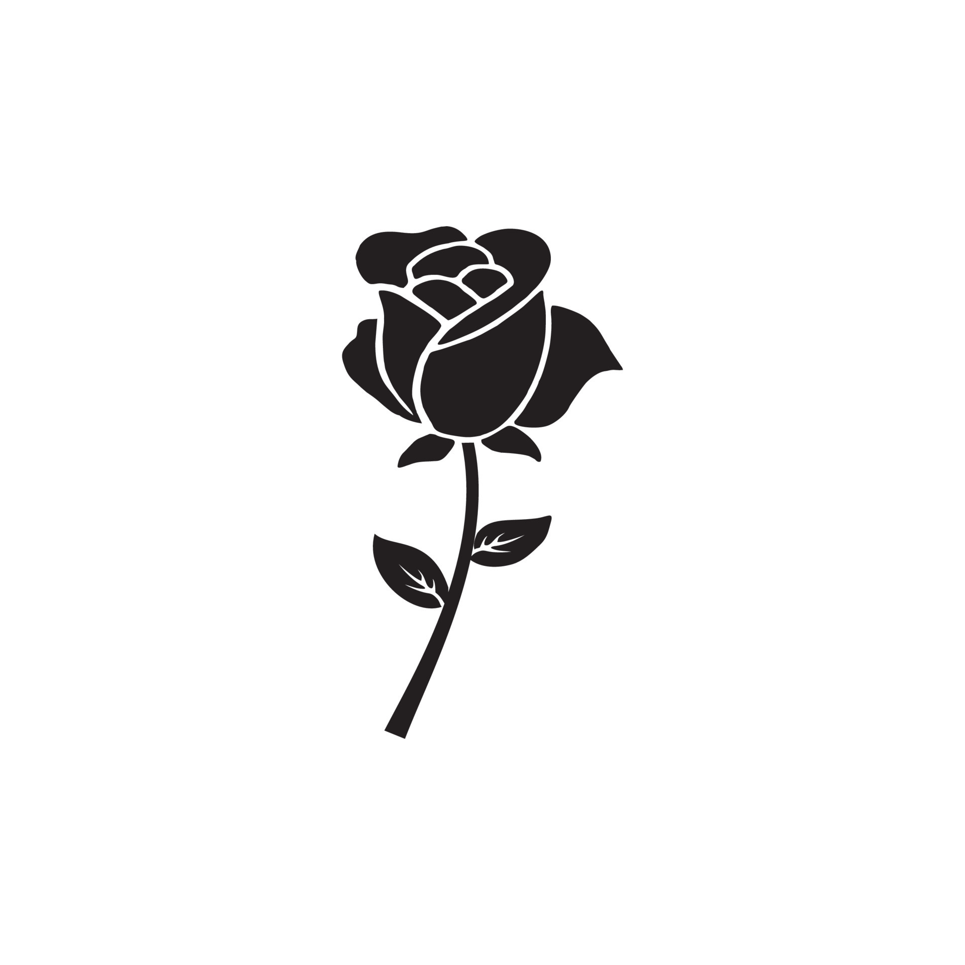 Flower icon, Flower rose vector design illustration. Flower icon simple