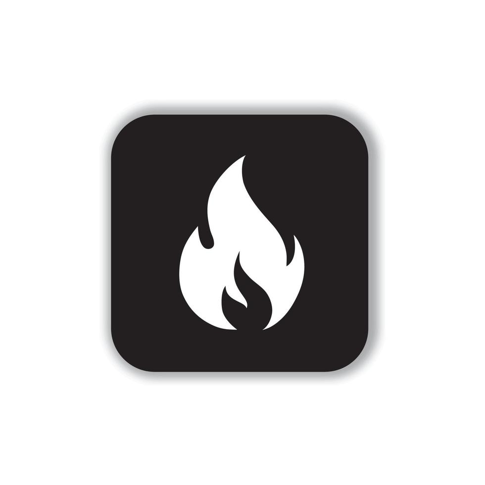 icono de fuego. ilustración de diseño de vector de icono de fuego. icono de fuego signo simple. logotipo de fuego.