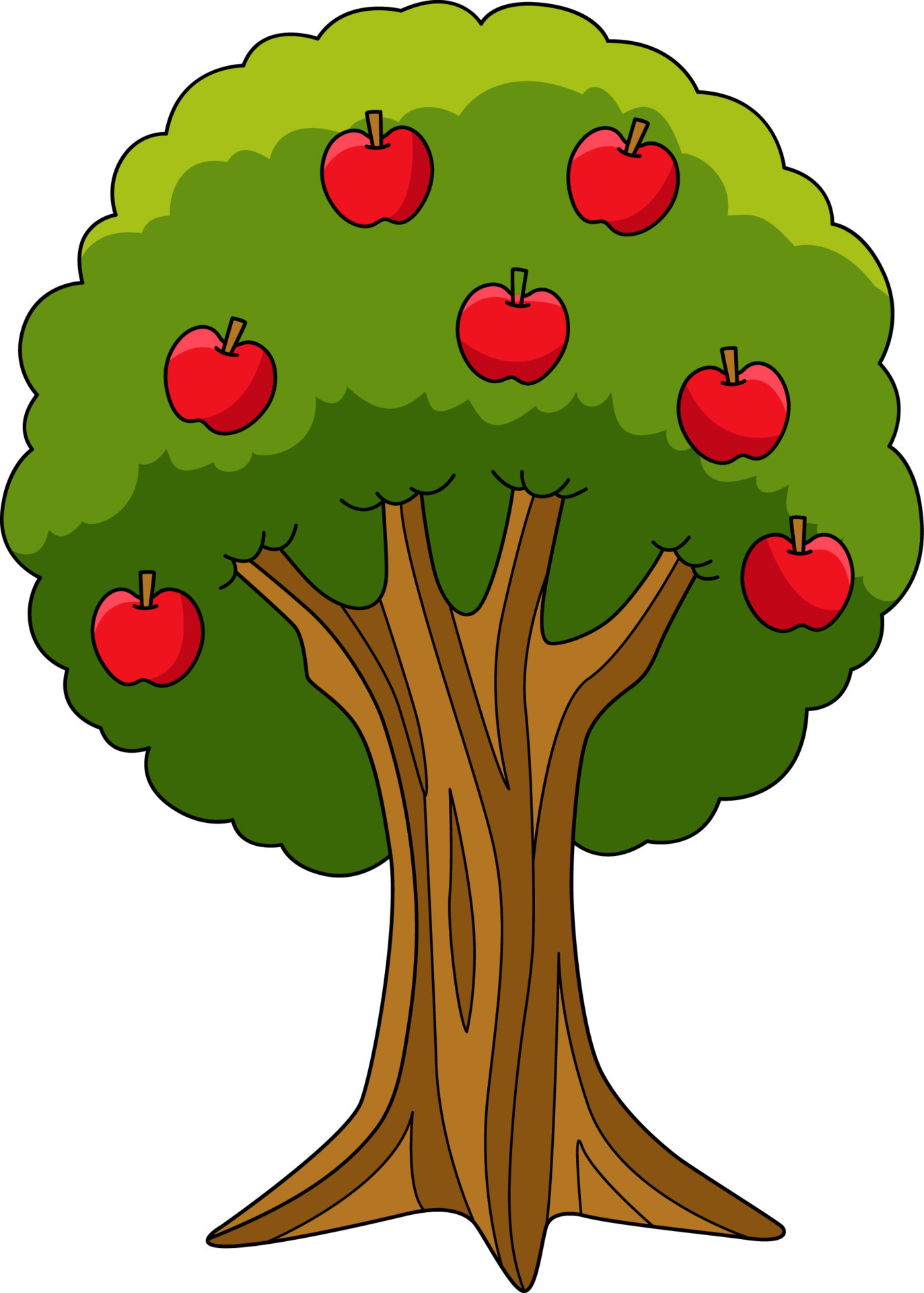 apple tree clipart