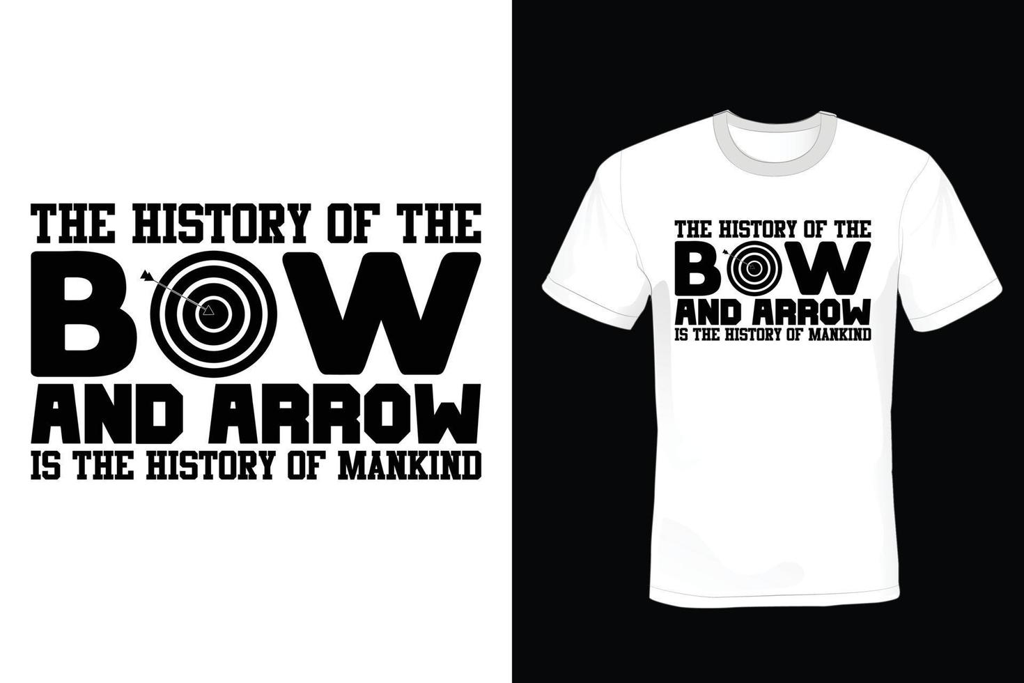 Archery T shirt design, vintage, typography vector