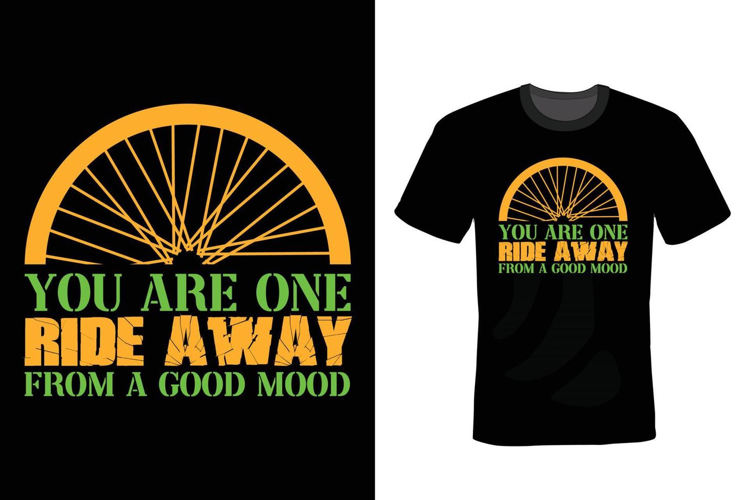 Bicycle T shirt design, vintage, typography vector