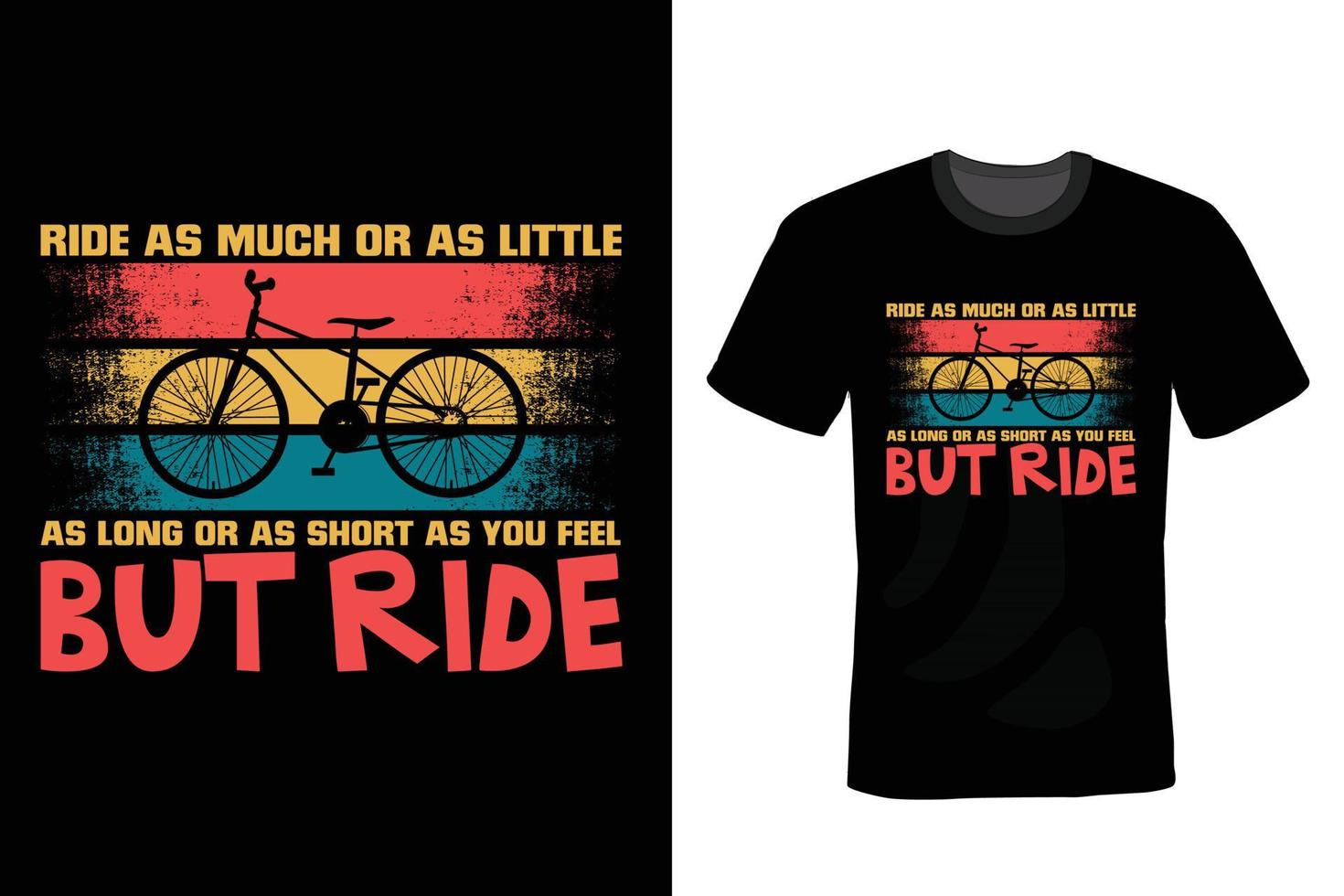 diseño de camiseta de bicicleta, vintage, tipografía vector