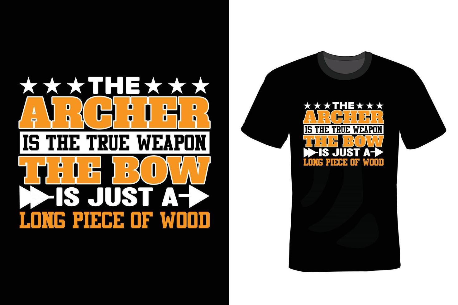 Archery T shirt design, vintage, typography vector