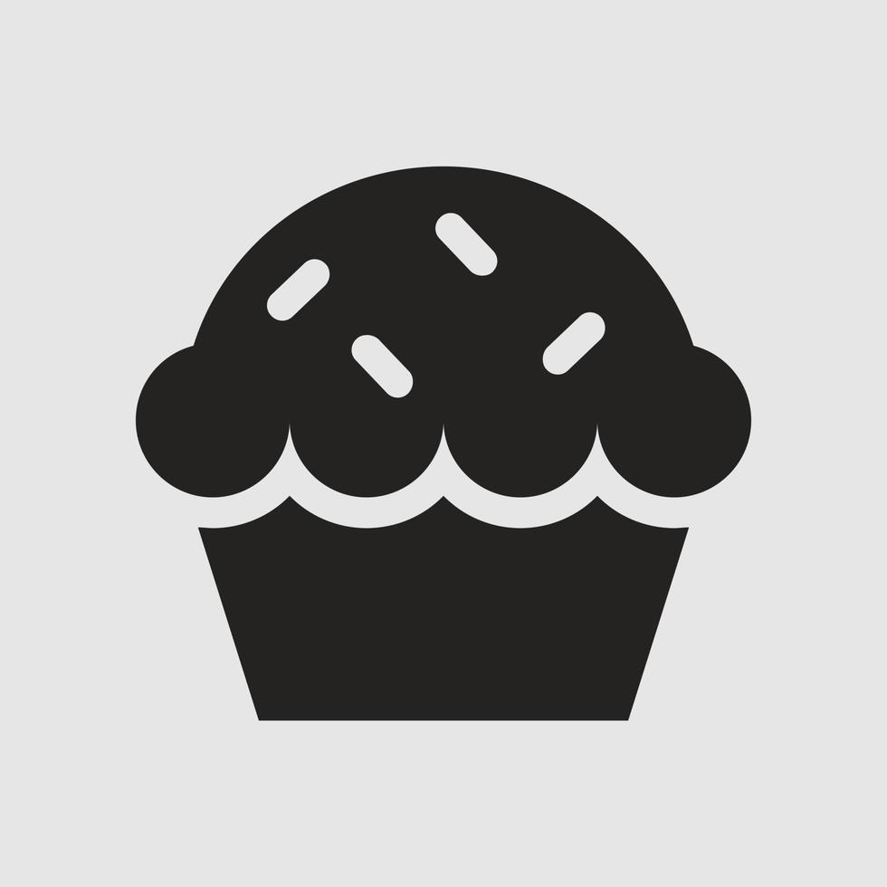 Pie icon illustration, steamed cake. vector