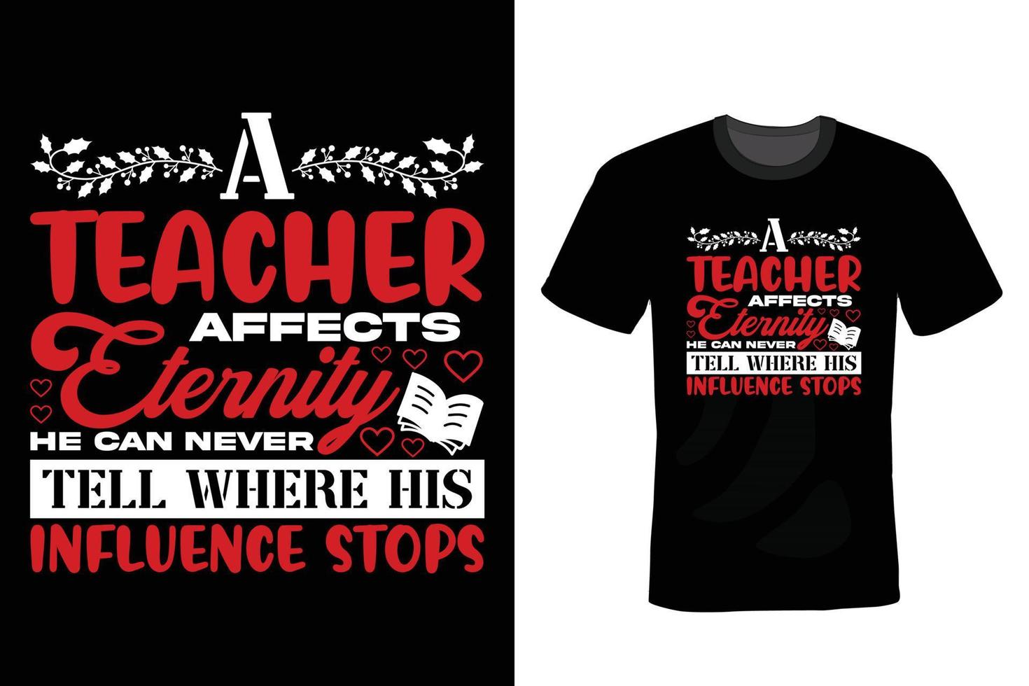 diseño de camiseta de profesor, vintage, tipografía vector