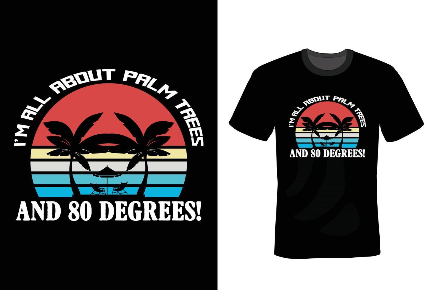 Beach T shirt design, vintage, typography vector