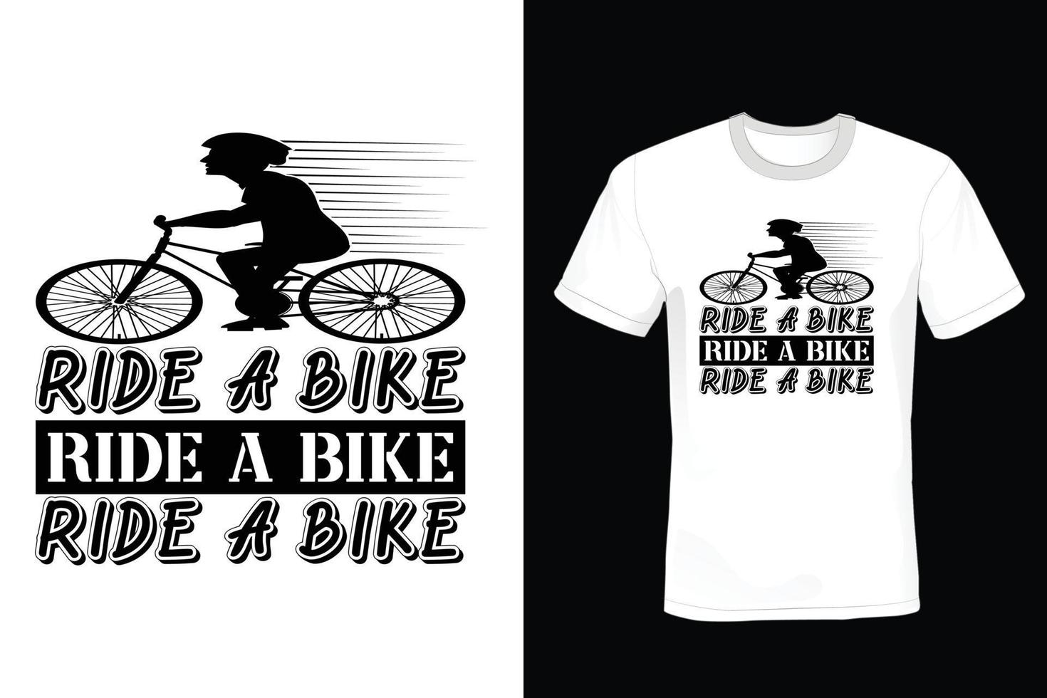 Bicycle T shirt design, vintage, typography vector