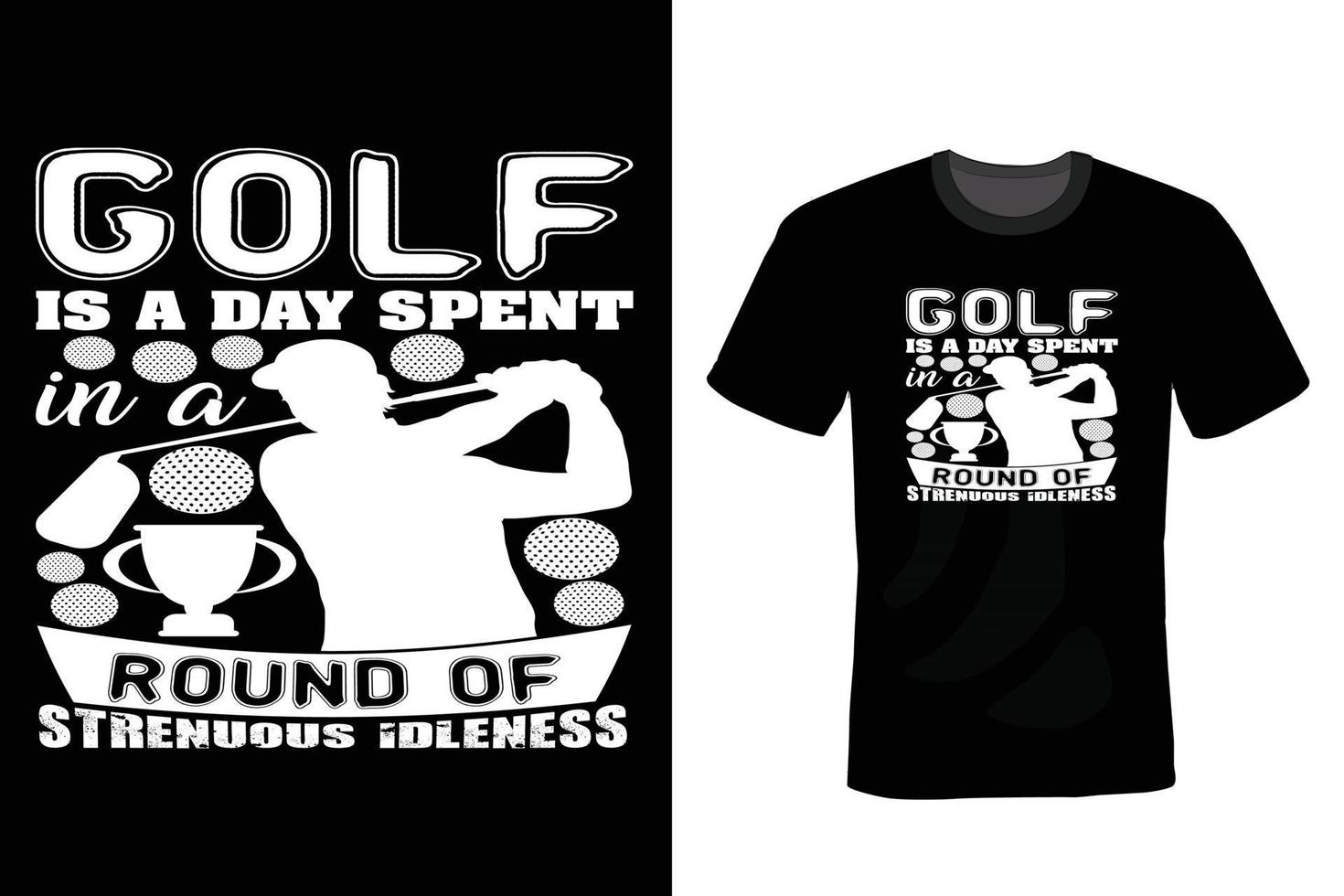 Golf T shirt design, vintage, typography vector