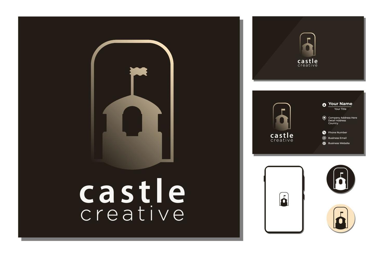 Castle Logo Template vector symbol icon design