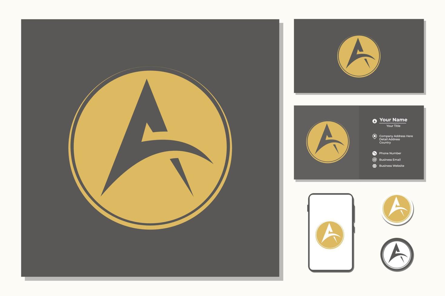Abstract triangle for logo design inspiration vector
