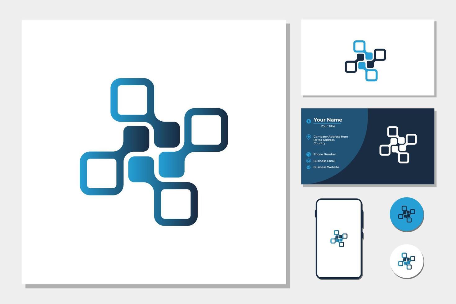 Abstract geometric for logo design vector