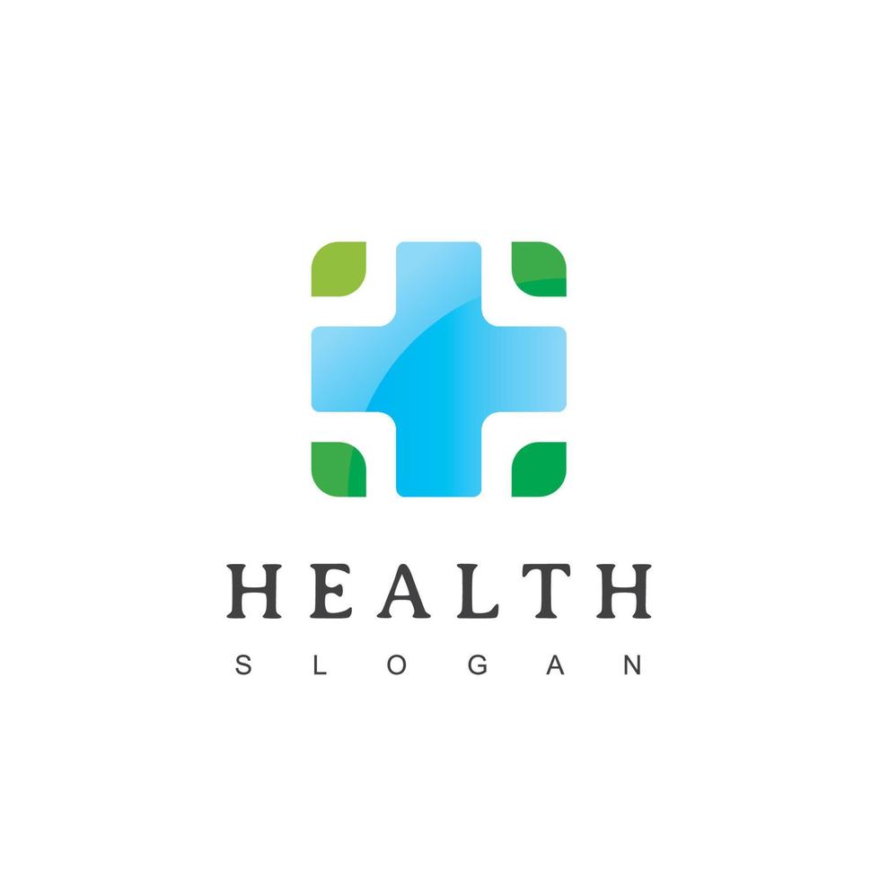 Health Care, Hospital Logo With Cross Symbol vector
